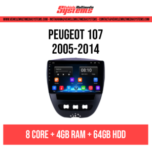 Peugeot 107 | 2005-2014 | Android Screen
