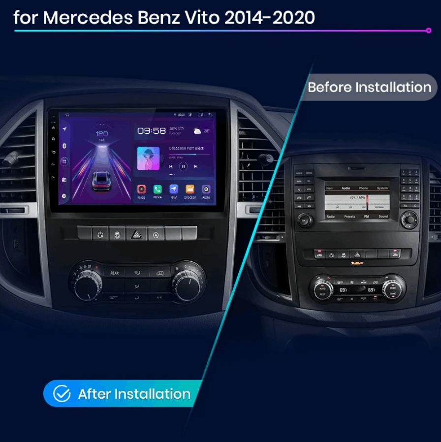 Mercedes Benz Vito | 2014 - 2020 | Android Screen - Image 2