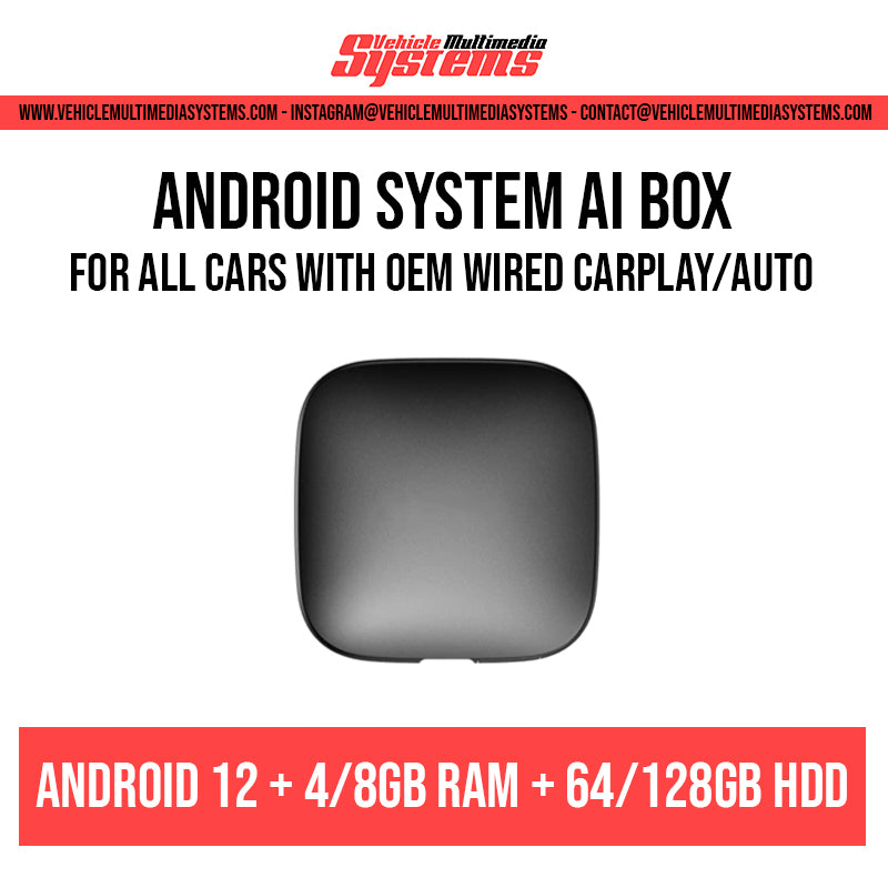 Android System AI Box | For All Cars with OEM Wired Carplay/Auto