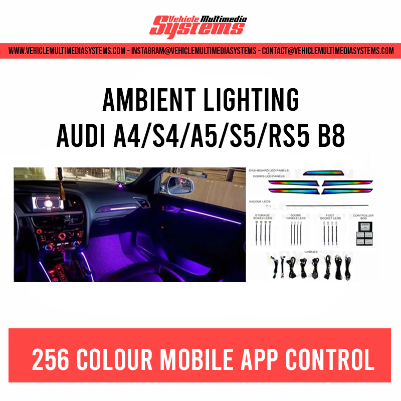 Audi A/S4 & A/S/RS5 | B8 | OEM Style Ambient Lighting Kit