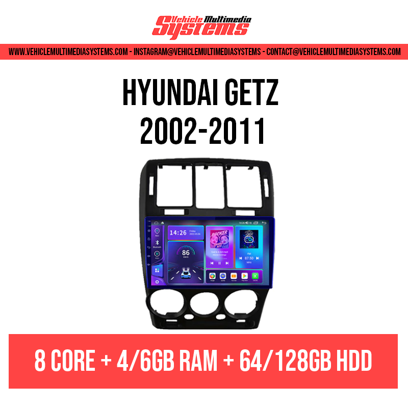 Hyundai Getz | 2002-2011 | Android Screen