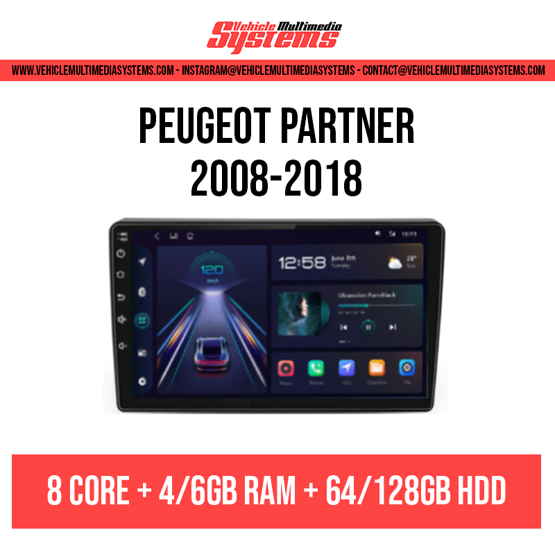 Peugeot Partner | 2008-2018 | Android Screen