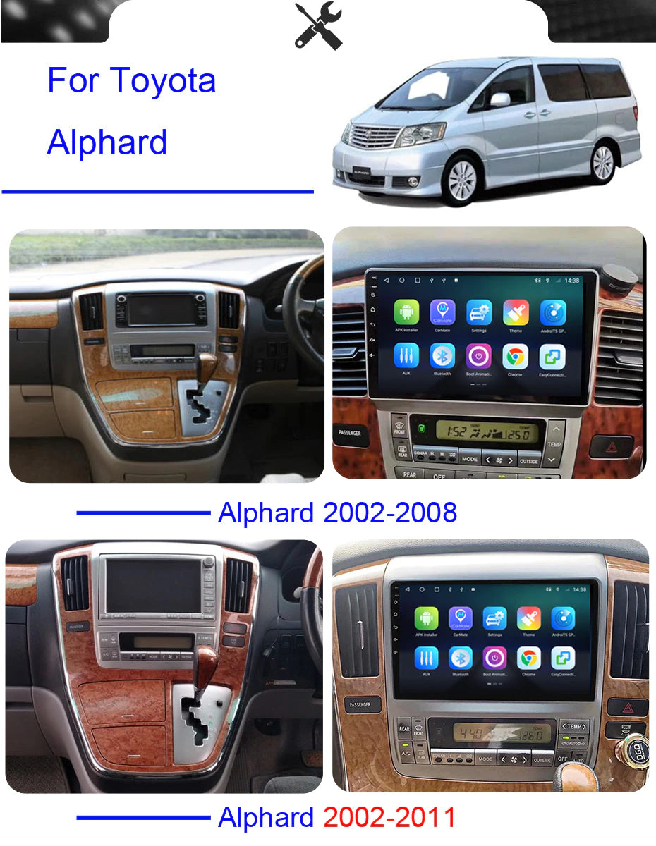 Toyota Alphard | 2002-2010 | Android Screen - Image 5