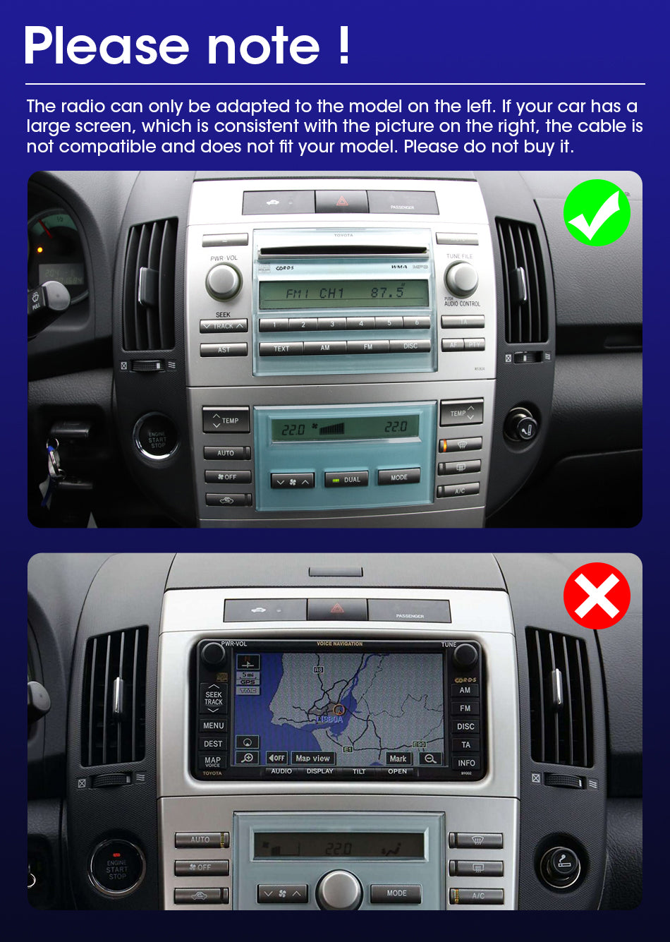 Toyota Verso | 2004-2009 | Android Screen - Image 2