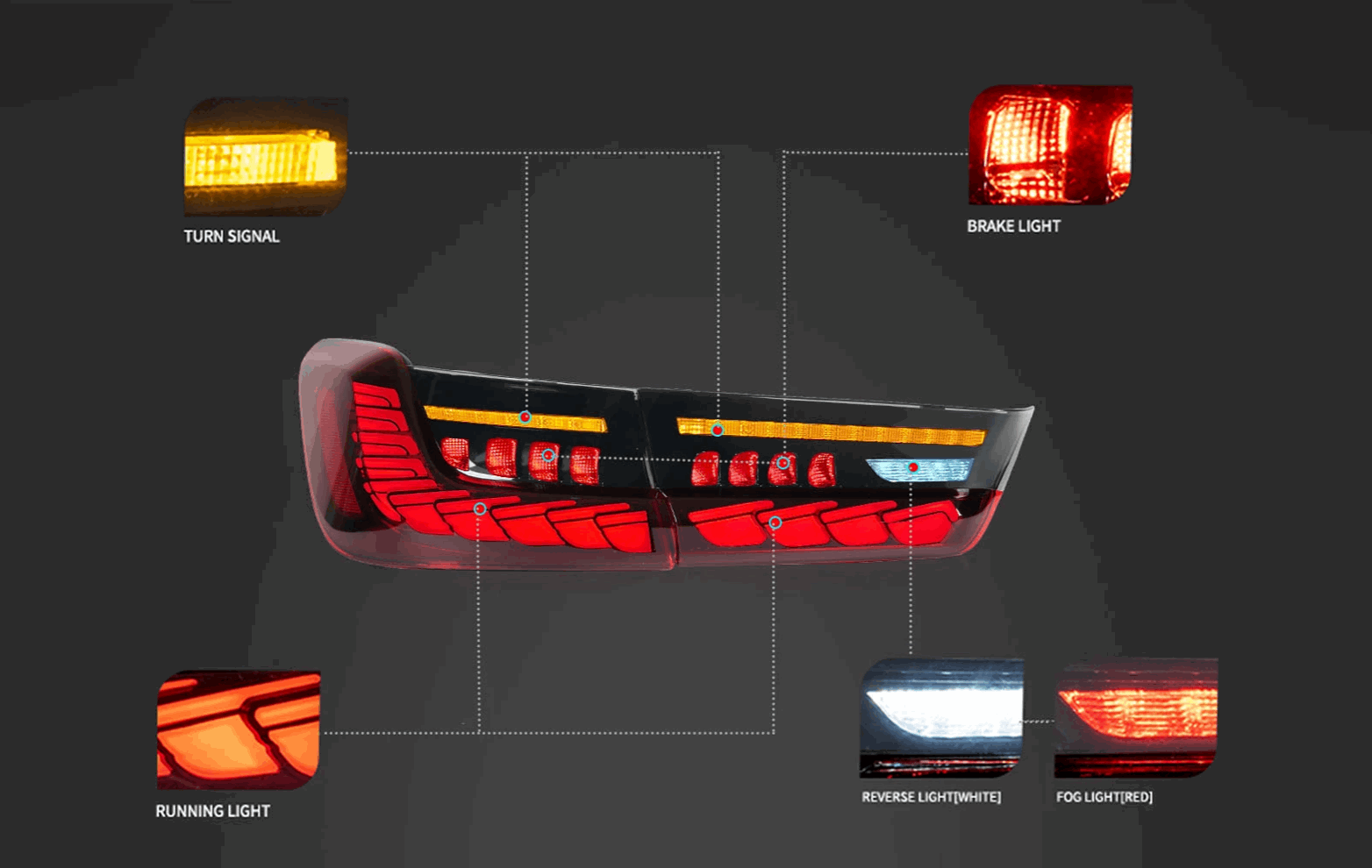 BMW 3 Series | G20 G80 | GTS STYLE LED TAILLIGHTS - Image 3