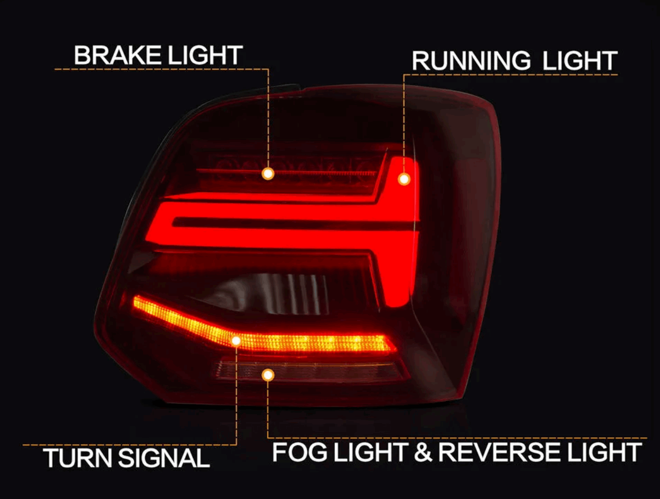 Volkswagen Polo | MK 5 (2009-2017) | LED STYLE TAILLIGHTS - Image 5