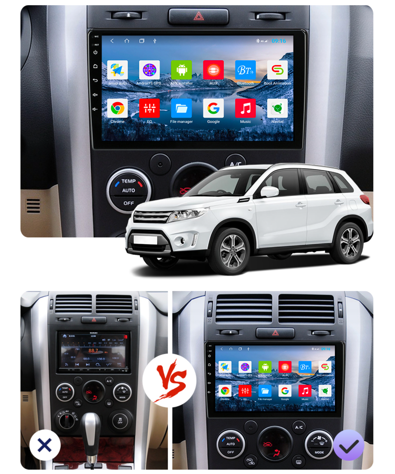Suzuki Grand Vitara | 2005-2015 | Android Screen - Image 2