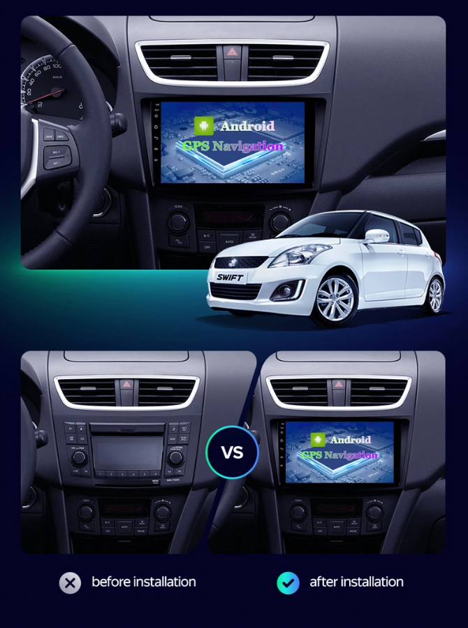 Suzuki Swift | 2010-2016 | Android Screen - Image 2