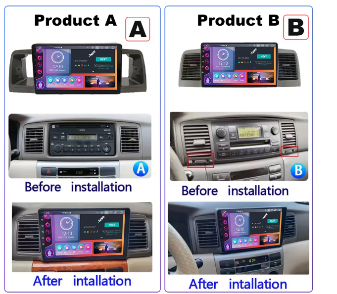 Toyota Corolla E120/130 | 2000-2007 | Android Screen - Image 3