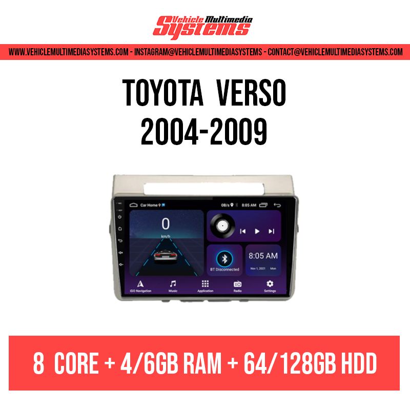 Toyota Verso | 2004-2009 | Android Screen