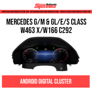 Mercedes Benz G/M/GL/GLE/GLS Class | W463 X166 W166 C292   | Digital Cluster