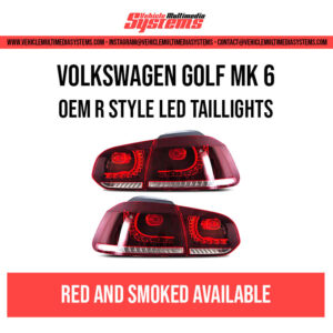Volkswagen Golf | MK 6 (2008-2013) | OEM R STYLE LED TAILLIGHTS