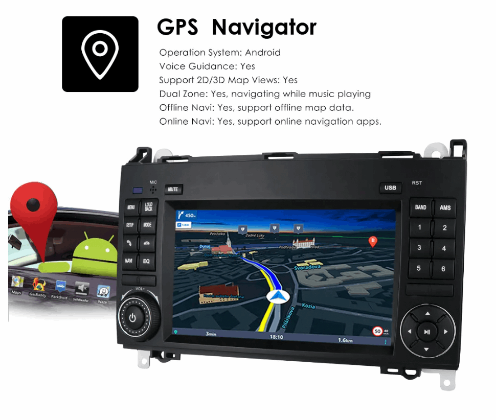 Mercedes Sprinter Van | 2010-2016 | Android Screen - Image 4