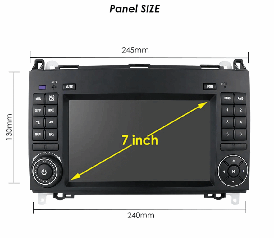 Mercedes Sprinter Van | 2010-2016 | Android Screen - Image 3